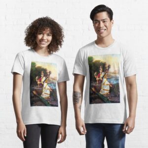 The Goddess Saraswati – Yoga and Meditation – Classic Hipster – Vintage Art of India Essential T-Shirt