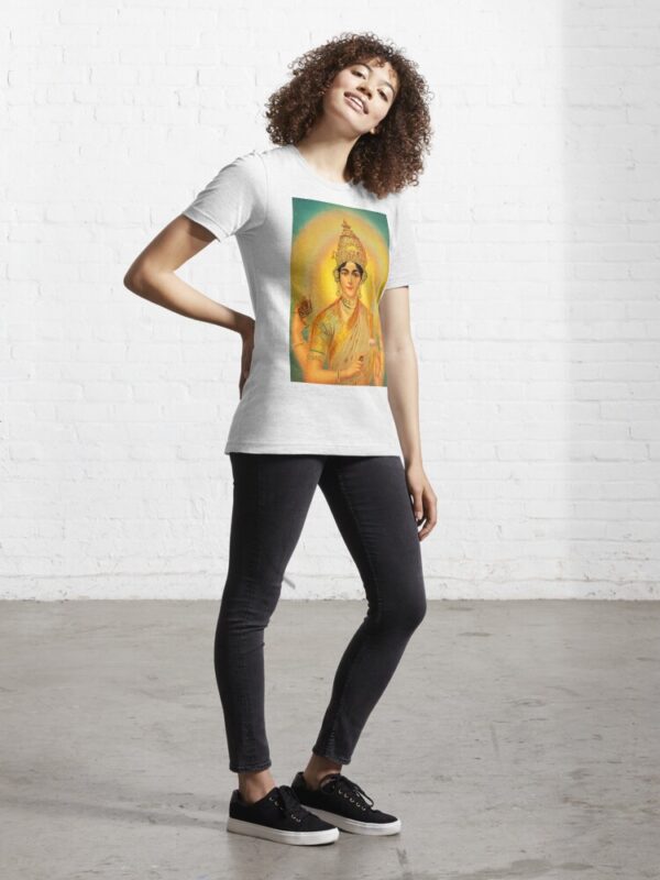 Indira Devi (Ravi Varma Press) - Yoga and Meditation - Classic Hipster - Vintage Art of India Essential T-Shirt