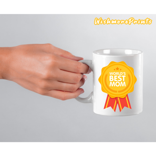 World's Best Mom Ceramic Coffee Mug for Mother