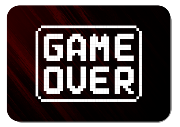 Game Over Printed Mousepad