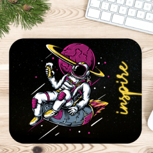 Astronaut Inspire Printed Gaming Mouse Pad